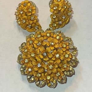 Vintage Brooch and Earrings